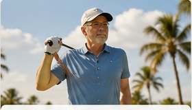 Active older man outdoors